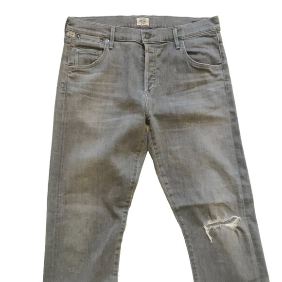 Citizens of Humanity Emerson Slim Boyfriend Jeans Denim Womens 29 Gray Ankle - Picture 3 of 13